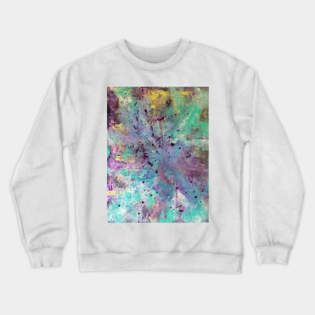 colors of the thistle painting Crewneck Sweatshirt by NJORDUR